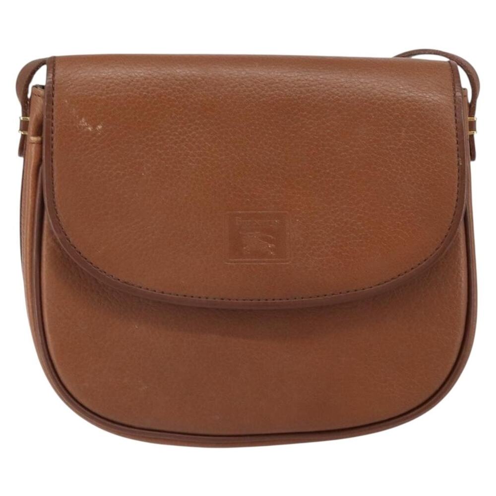 Burberry Leather Shoulder Bag Brown